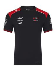 Haas Racing F1 2026 Men's Team Set Up T-Shirt - Black