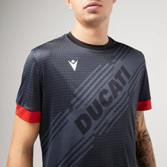 Ducati x Macron Men's Padel T-Shirt - Red/Black