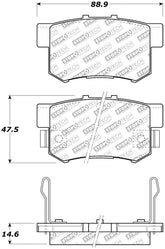 StopTech Street Select Brake Pads - Front/Rear
