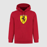 Scuderia Ferrari F1 Large Shield Hoodie -Dark Cherry/Puma Black