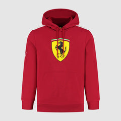 Scuderia Ferrari F1 Large Shield Hoodie -Dark Cherry/Puma Black