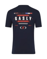 Alpine Racing F1 Pierre Gasly Relaxed Fit T-Shirt- White/French Navy