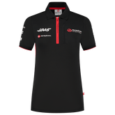 Haas Racing F1 Women's Team Fitted Polo Shirt - Black