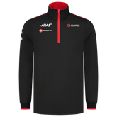 Haas Racing F1 Team Fitted 1/4 Zip Sweater - Black