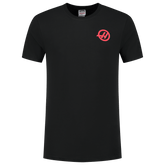Haas Racing F1 Small Logo T-Shirt - Black/White