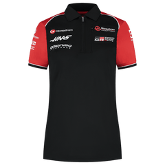 Haas Racing F1 2025 Women's Team Fitted Polo Shirt - Black