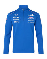 Alpine Racing F1 2026 Team 1/4 Zip Mid-Layer Sweatshirt - Lapis Blue