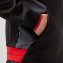 Ducati x Macron Men's Warmup Zip Up Hoodie - Black