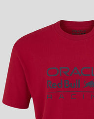Red Bull Racing F1 Relaxed Fit Large Front Logo T-shirt - Night Sky/Chilli Pepper