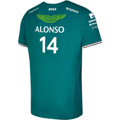 Aston Martin Cognizant F1 Men's Fernando Alonso Team T-Shirt- Green