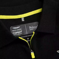 Aston Martin Cognizant F1 Lifestyle Polo Shirt - Black/Green/White
