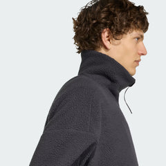 Audi Formula One Men's Team Elevated Polar Fleece Jacket - Utility Black