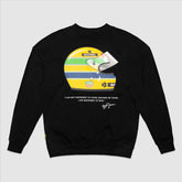 Ayrton Senna F1 x Tag Heuer Oversized Crew Sweatshirt - Black/White