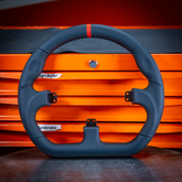 Asetek Closed D Black Leather Rim