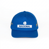 Ayrton Senna F1 Nacional Quilted Hat - Blue