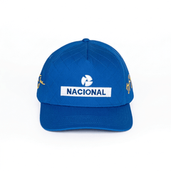Ayrton Senna F1 Nacional Quilted Hat - Blue