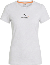 McLaren F1 Women's Core Essentials T-Shirt - Puma Black/White Glow Heather