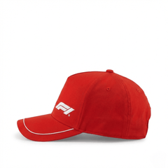 Formula 1 Tech Collection F1 Logo Baseball Hat- Black/Red/White