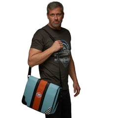 GrandPrix Originals Gulf Silverstone Messenger Bag - Gulf Blue