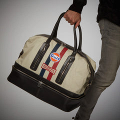 GP Originals Gulf Leather/Canvas Track Sport Dual-Compartment Bag