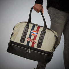 GP Originals Gulf Leather/Canvas Track Sport Dual-Compartment Bag
