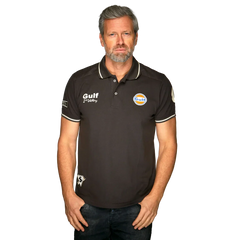 GrandPrix Originals Men's Gulf Vintage Polo - Merlot/Anthracite