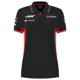 Haas Racing F1 Women's Team Fitted Polo Shirt - Black