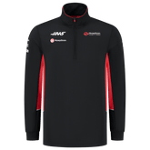 Haas Racing F1 Team 1/4 Zip Fitted Sweater - Black