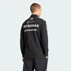 Mercedes - AMG Petronas Formula One 2026 Men's Team Long Sleeve Polo Shirt - Black