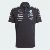 Mercedes - AMG Petronas Formula One 2026 Men's Team Polo Shirt - White/Black