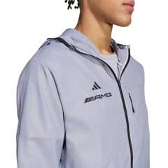 Mercedes - AMG Petronas F1 Men's "AMG" Windbreaker Jacket - Light Gray