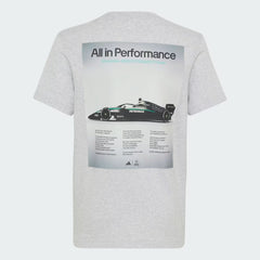 Mercedes - AMG Petronas F1 Kids Graphic T-Shirt - Youth Gray