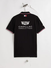 Cadillac F1 Racing 2026 Team Polo Shirt - Black/White