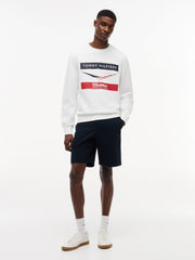 Cadillac F1 Racing Chevron Crew Neck Sweatshirt - White