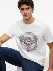 Cadillac F1 Tire Graphic T-Shirt - White
