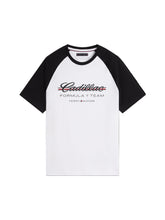 Cadillac F1 Racing Script Raglan T-Shirt - White