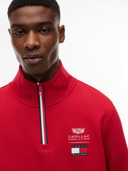 Cadillac F1 Racing 1/2 Zip Sweatshirt - Red