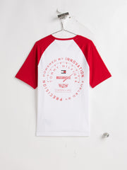 Cadillac F1 Racing Varsity Raglan T-Shirt - White