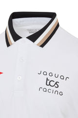 Jaguar Formula E S12 x Reflo Men's Replica Long Sleeve Polo Shirt - White