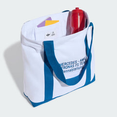 Mercedes - AMG Petronas F1 Special Edition Silverstone Blue Wonder Tote Bag - White