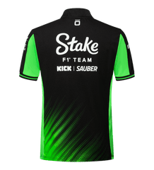 Stake F1 Kick Sauber 2025 Men's Team Polo Shirt - Black