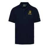 Ayrton Senna F1 Men's Legacy Polo Shirt - Navy/White/Gray Marble