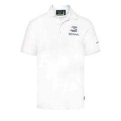 Ayrton Senna F1 Men's Legacy Polo Shirt - Navy/White/Gray Marble