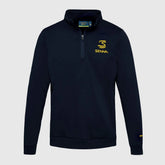 Ayrton Senna F1 Legacy 1/4 Zip Fleece - Navy/White