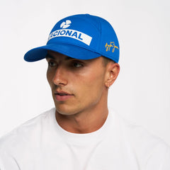 Ayrton Senna F1 Nacional Replica Baseball Hat - Blue