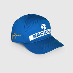 Ayrton Senna F1 Nacional Replica Baseball Hat - Blue