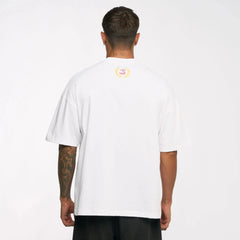 Ayrton Senna F1 Oversized Graphic T-Shirt - White