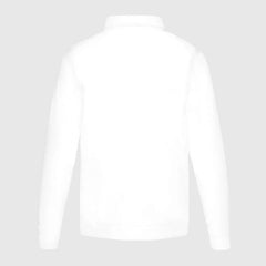 Ayrton Senna F1 Retro Stripe Pullover Jacket - White/Navy