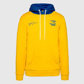 Ayrton Senna F1 Seek Your Truth Circle Hoodie - Gray Marle/Yellow