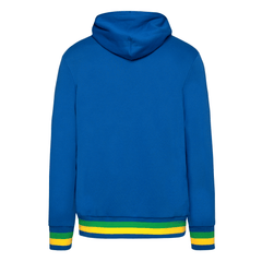 Ayrton Senna F1 Collegiate Hoodie - Blue/Green